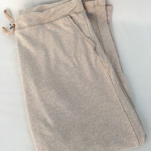 LL Bean Tan Heather Sweatpants size L Large